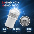 thumbnail image 2 of GFDYREE VehiCode 12V/24V 67 89 97 1003 5007 R10W LED Bulb Blue Replacement for 1156 1141 RV Camper Marine Boat Interior Dome Puck Courtesy Light 7506 P21W Car Turn Signal Outdoor Landscape L, 2 of 6