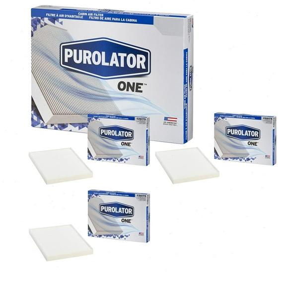3 pc Purolator ONE C26175 Cabin Air Filters for HVAC Heating Ventilation Air Conditioning Vent Filters