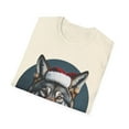thumbnail image 4 of Gray Wolf Christmas Santa Hat Wolves Wolf Lover Unisex Softstyle T-Shirt, 4 of 4