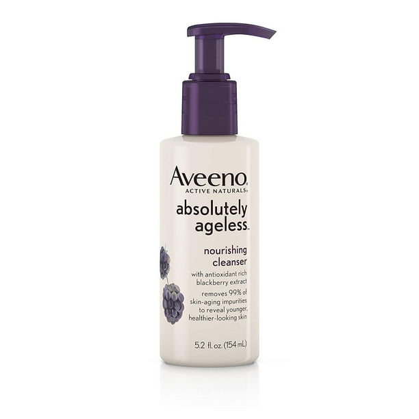 Aveeno Absolutely Ageless Facial Nourishing AntiAging Cleanser, 5.2 Fl