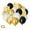 Gold, Black, White, variant on Lnrkai 50 pack Balloons Set for Party Supplies, 12 inch Latex Helium Balloon for Christmas, Weddings, Birthdays, Holidays Decor