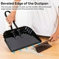 thumbnail image 2 of 17Inch Metal Dustpan and Thick Bristles Broom Brush Set for Home and Outdoor Use, 2 of 7