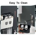 thumbnail image 3 of Double Automatic Toothpaste Dispensers Squeezer Kit with Toothbrush Holder Wall Mounted, Large Storage Organizer, 3 of 5