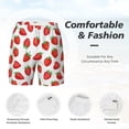 thumbnail image 5 of Balery Strawberries Mens Swim Trunks Swim Shorts for Men Quick Dry Inseam Beach Shorts with Compression Liner Pocket-Large, 5 of 9