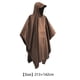 thumbnail image 3 of 3 en 1 Mujeres Hombres Chubasquero con capucha Turismo Camping Cubierta de lluvia Poncho (Marrón) Wdftyju Para Estrenar, 3 of 3