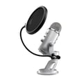 thumbnail image 5 of Blue Microphone Yeti USB Mic (Silver) with Knox Gear Pop Filter and USB Hub, 5 of 15