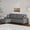 Grey, variant on 70" Oversized Cloud Couch, Mid Century Chenille Sofa with USB Charging Ports & Side Pockets, Deep Seat Wood Frame, Beige