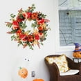 thumbnail image 6 of Gmogad Pumpkin Vine Wreath - 15.75in Fall Thanksgiving Decor for Front Door, Vestibule - Durable Plastic Autumn Leaves, Indoor/Outdoor Farmhouse Holiday Hanging Ornament, 6 of 6