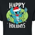 thumbnail image 3 of Lilo & Stitch - Happy Holidays - Juniors Cropped Cotton Blend T-Shirt, 3 of 5