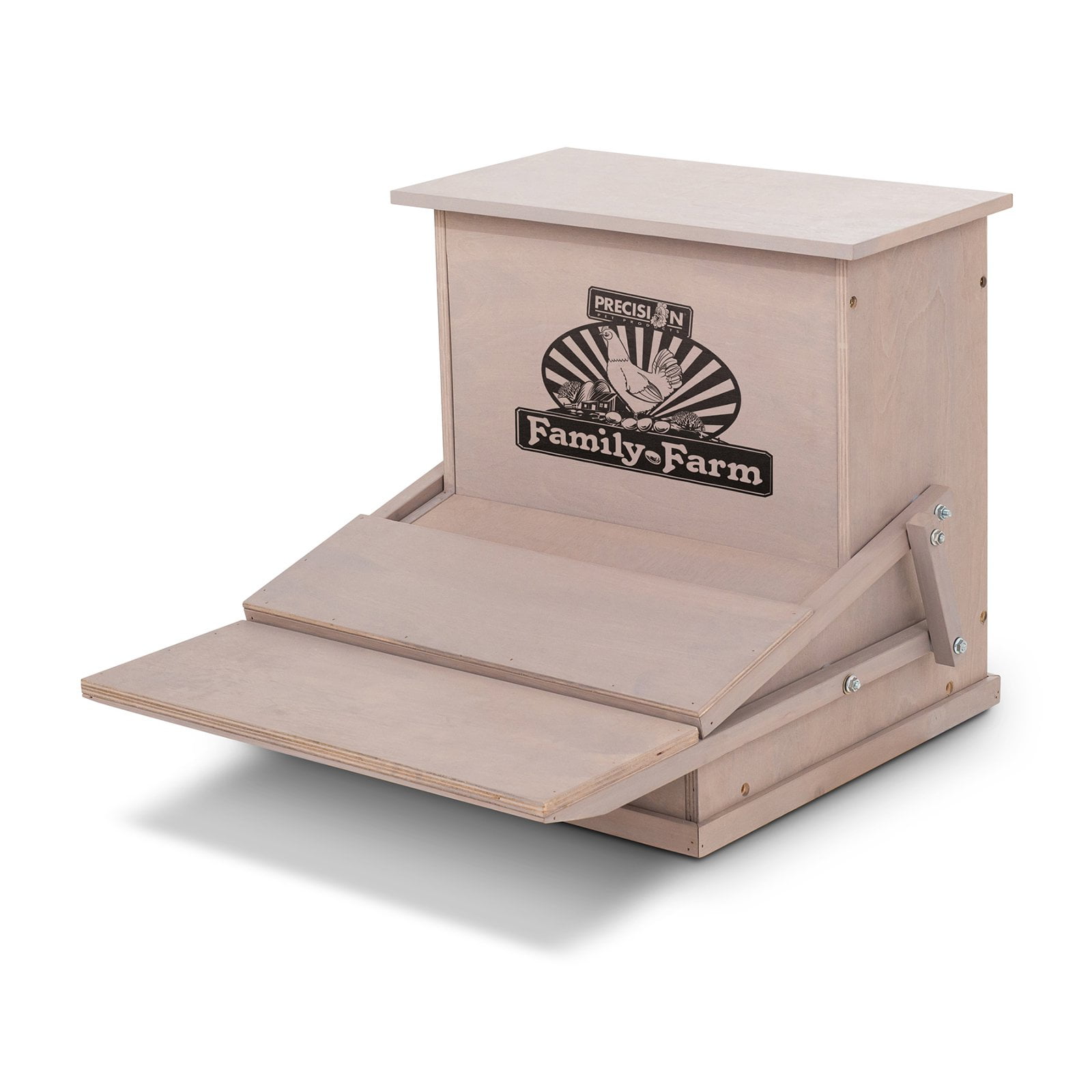 Precision Pet Wood Treadle Chicken Feeder Walmart Com