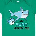 thumbnail image 4 of Inktastic My Aunt Loves Me with Cute Sharks Boys or Girls Baby Bodysuit, 4 of 5