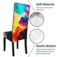 thumbnail image 6 of Dining Chair Back Cover, Water Washing, Disassembly Chair Sleeve Sliding Cover Protective Cover-Fantasy Five -color Six Smoke Pattern Chair Protectors Seat Covers, 6 of 8