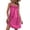 Rose Red, variant on Ekouaer Silky Satin Nightgown for Women Sleeveless Sleepwear Tank Night Shirts Pleated Sleepshirt Casual Dress