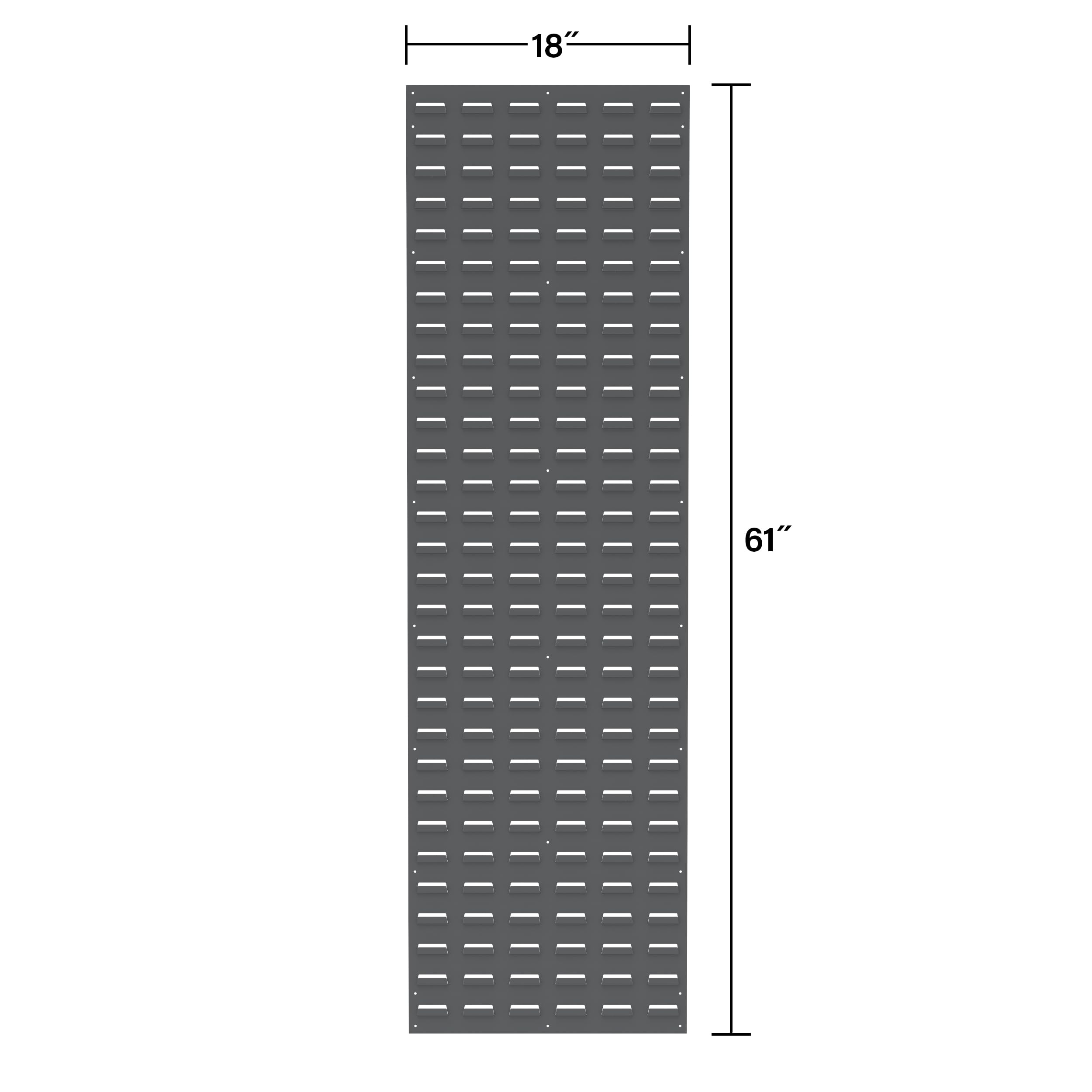 Akro-Mils 30118 Louvered Steel Wall Mount Panel Garage Organizer for Hanging AkroBin Storage Bins, 18-Inch W x 61-Inch H, Beige, Single CA3