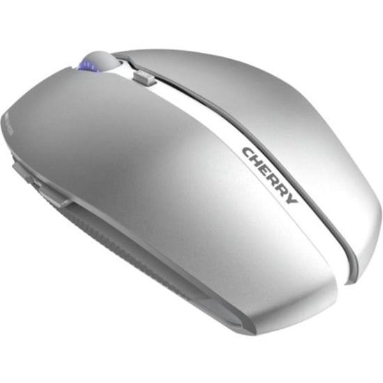 CHERRY Bluetooth(r) mouse with multi-device function - Frosted Silver, Optical sensor, 7 buttons, scroll wheel, multi-device function for up to 3 devices, encrypted Bluetooth(r)5.0 (AES 128)