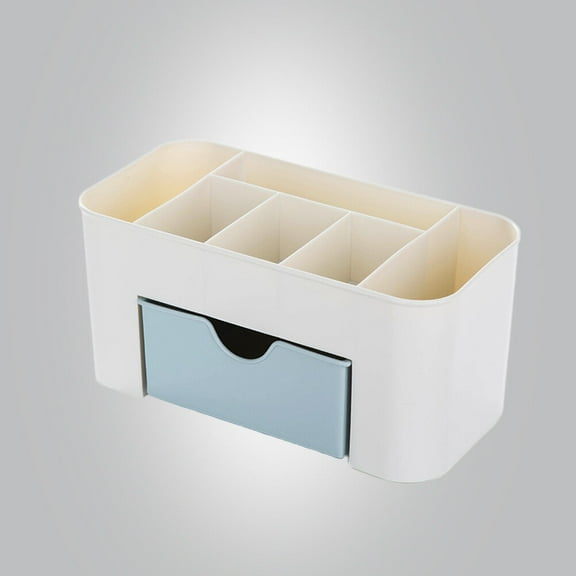 LEORX Rectangular Desktop Makeup Organizer with Drawer Space Saving Design for Toiletries 1 Piece