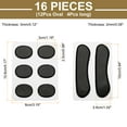 thumbnail image 2 of Uxcell 16 Pcs Drum Dampeners Gel Pads Silicone Black 30x25x3mm/98x22x2mm for Drums Cymbals Tone Control, 2 of 6