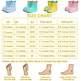 thumbnail image 7 of Cyiecw Toddler Rain Boots Kids Rain Shoes for Boys and Girls Waterproof Boots 2-7 Years Old, 7 of 7
