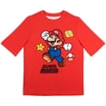 thumbnail image 6 of Nintendo Super Mario Bros Boys Swim Wear Rash Guard Set Super Mario 2 Piece Set Boys Swimsuit Boys Rash Guard Boy Swim Trunks (Sizes 4-12), 6 of 10