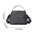 thumbnail image 7 of Crossbody Bags for Women Versatile Multi -Pocket Handbag with Zipper Top Handle Shoulder Bag Adjustable Strap for Shopping Work School & Daily Use (Grey), 7 of 7