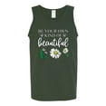 thumbnail image 2 of Wild Bobby, Be Your Own Kind of Beautiful Inspirational, Pop Culture, Men Graphic Tank Top, Forest Green, Large, 2 of 3