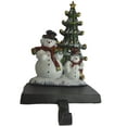 thumbnail image 2 of Lulu Decor, 100% cast iron combo Christmas Stocking Holders, set of 6 Pcs, trees with santa, sleigh, house and snowman + 2 Bells, solid appearance, beautiful products, each weighs 3 lb (Combo Deal HB), 2 of 8