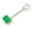 Green, variant on HUMJUSE Lighted Keyboard Keychain, Keyboard Fidget Keychain, Fidget Clicker with Led Light, Keychain Press Stress Relieving Tool, Desk Toys