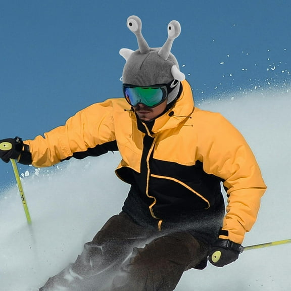 Masteelf Knitted Ski Helmet Cover Cartoon For Single And Double Board Helmet Soft And Cozy For Snow Sports Christmas Winter Fun Lightweight Portable