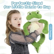 MaoGoLan Plush Frog Stuffed Animal 17.7 Cute Frog Soft Toy with White Belly