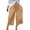 A1 Khaki, variant on Women's High Waisted Cropped Pants, Casual Summer Loose Fit Wide Leg Palazzo Trousers with Pockets, Ankle Length Cut, Soft Draped Fabric and Relaxed Shape Black S