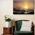 thumbnail image 2 of The Ninth Wave by Hovhannes Aivazovsky Giclee Canvas Prints Wrapped Gallery Wall Art | Stretched and Framed Ready to Hang - 32" x 48", 2 of 4