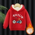 thumbnail image 2 of Babcutegg Sweatshirts for Kid Girls Casual Fashion Hoodies Warm Girls Fall and Winter Clothes Red Size 6, 2 of 7