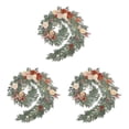 thumbnail image 3 of mmirethe Durable Artificial Flower Table Runner - Good Texture Exquisite Crafted Decoration Wedding Brown 3Set, 3 of 6