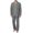 Gray, variant on Kureaily Mens Four Seasons Leisure Soft And Comfortable Home Solid Color Shirt Pants Pajama Set Home Service Two Piece Set Soft Lightweight Sleep Sets