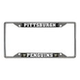 thumbnail image 1 of Fan Mat License Plate Frame 14886 NHL Pittsburgh Penguins; Chrome Plated; Metal, 1 of 2