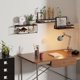 thumbnail image 5 of Repisas Flotantes de Pared Juego de 3 Estantes Flotantes de Baño con Cesta de Alambre y Toallero Repisas para Baño Cocina Sala Oficina Dormitorio, 5 of 7