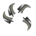 thumbnail image 1 of 4pcs Extension Mudguard Prevent Water Projections For Motorcycle - 70cm X 41cm X 30cm Chrome, 1 of 8