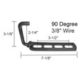 thumbnail image 2 of Nickson Exhaust Muffler Strap 00515 Universal; 7-1/8 Inch Length; 4 Hole Strap With 90 Degree J Hook, 2 of 2