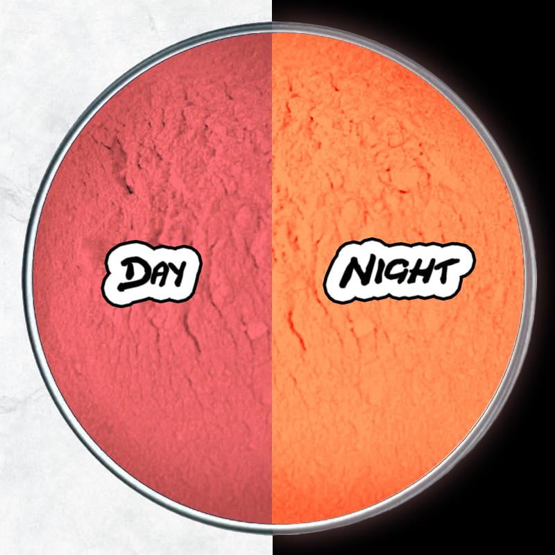 Miss Pigments ARCANE ORANGE Glow in The Dark Powder - Glowing Mica Pigment Colorant for Epoxy - Resin - Candle Making - Nail Polish - Non-Toxic