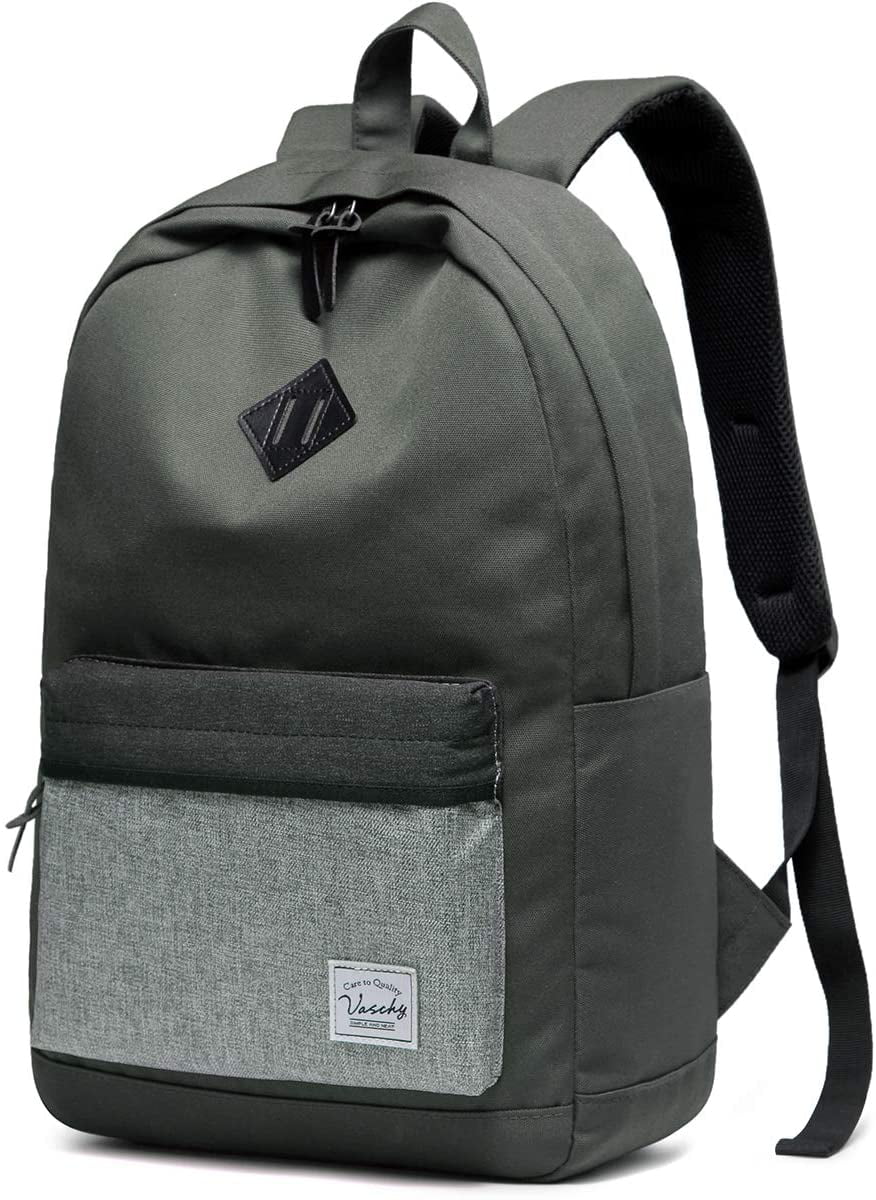 Grey School Backpack Lightweight Unisex Classic Backpack for Men Women 