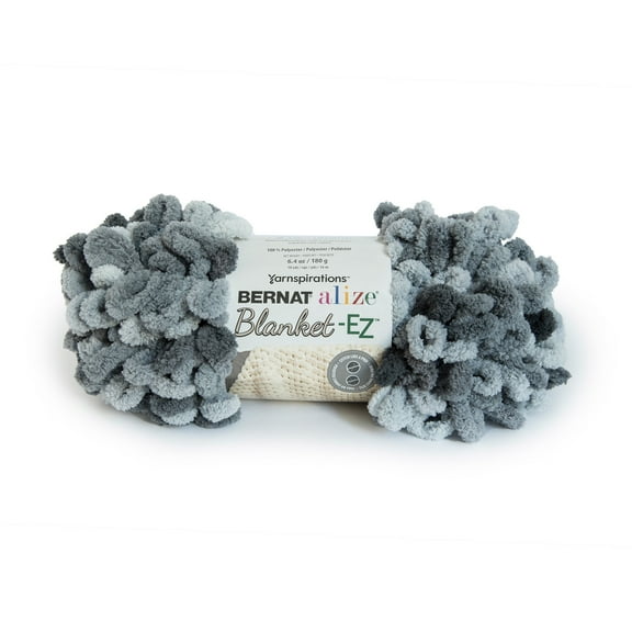 Bernat Jumbo 100% Polyester Slate Grays Yarn, 18 yd
