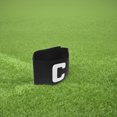thumbnail image 4 of AURARMLET 2Pcs Black Captain Armband for Football Basketball Adjustable Elastic Visible Team Identification, 4 of 8
