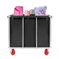 thumbnail image 2 of Vintoro 260lbs Commercial Laundry Cart with Wheels, Modern Black Laundry Cart for Home Hotel, Freestanding, 2 of 19