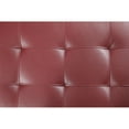 thumbnail image 4 of Hommoo L Shaped Flippable Backrest Sectional Couches and Sofas, 4-Seat Faux Leather Sectional Sofa Sets, Modern Living Room Furniture Sets, 15' Back Height, Red(No Ottoman), 4 of 5
