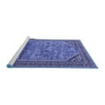 thumbnail image 2 of Ahgly Company Machine Washable Indoor Rectangle Oriental Blue Industrial Area Rugs, 8' x 12', 2 of 4