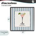 thumbnail image 4 of Stupell Industries Modern Cosmopolitan Summer Stripes Black Framed Giclee Art, 12 x 12, by Susan Jill, 4 of 8