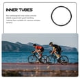 thumbnail image 3 of GOOHOCHY 2Set Fat Inner Tube Rubber Black Durable Inflate Bike Tire For Mountain Biking, 3 of 8