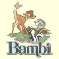 thumbnail image 2 of Men's Bambi Distressed Classic Scene Graphic Tee Beige X Large, 2 of 4