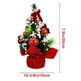 thumbnail image 3 of LHWEN Mini Christmas Tree 20cm Desktop Decoration Small Festival Tree Home Decor Luxurious Durable Unique Shape Holiday Ornament Indoor Display, 3 of 5