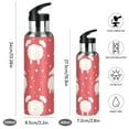 thumbnail image 2 of Sheep Red Sports Water Bottle with Straw Lid Insulated Stainless Steel Leak Proof BPA Free Thermal Mug with Handle for Gym Yoga Cycling Camping, 2 of 8